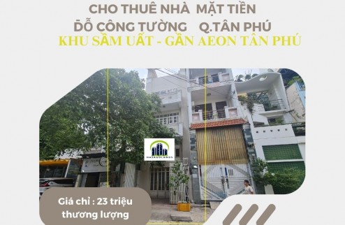 CHÍNH CHỦ- Cho thuê nhà  Mặt Tiền Nguyễn Sơn 54m2, 2 Lầu+ST, 18Triệu